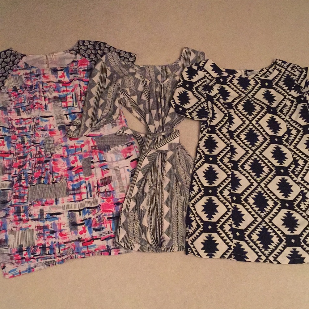 Three cute trendy dresses